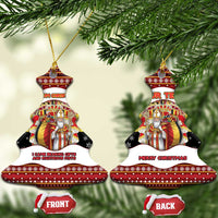 Personalized Belgium Ceramic Ornament Saint Nicholas With Patterns Xmas - Wonder Print Shop