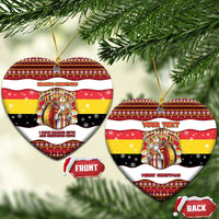 Personalized Belgium Ceramic Ornament Saint Nicholas With Patterns Xmas - Wonder Print Shop