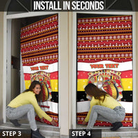 Personalized Belgium Door Cover Saint Nicholas With Patterns Xmas - Wonder Print Shop