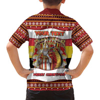 Personalized Belgium Family Matching Long Sleeve Bodycon Dress and Hawaiian Shirt Saint Nicholas With Patterns Xmas - Wonder Print Shop