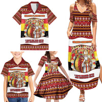 Personalized Belgium Family Matching Summer Maxi Dress and Hawaiian Shirt Saint Nicholas With Patterns Xmas - Wonder Print Shop