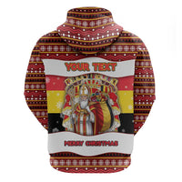 Personalized Belgium Hoodie Saint Nicholas With Patterns Xmas - Wonder Print Shop