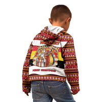 Personalized Belgium Kid Hoodie Saint Nicholas With Patterns Xmas - Wonder Print Shop