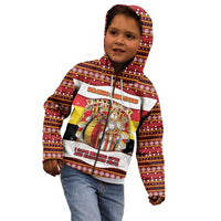 Personalized Belgium Kid Hoodie Saint Nicholas With Patterns Xmas - Wonder Print Shop