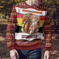 Personalized Belgium Ugly Christmas Sweater Saint Nicholas With Patterns Xmas - Wonder Print Shop