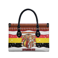 Belgium Leather Bag Saint Nicholas With Patterns Xmas - Wonder Print Shop