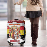 Belgium Luggage Cover Saint Nicholas With Patterns Xmas - Wonder Print Shop