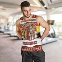 Personalized Belgium Men Tank Top Saint Nicholas With Patterns Xmas - Wonder Print Shop