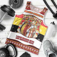 Personalized Belgium Men Tank Top Saint Nicholas With Patterns Xmas - Wonder Print Shop