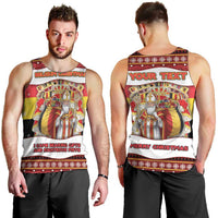 Personalized Belgium Men Tank Top Saint Nicholas With Patterns Xmas - Wonder Print Shop