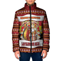 Personalized Belgium Padded Jacket Saint Nicholas With Patterns Xmas - Wonder Print Shop