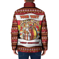 Personalized Belgium Padded Jacket Saint Nicholas With Patterns Xmas - Wonder Print Shop