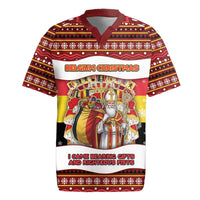 Personalized Belgium Rugby Jersey Saint Nicholas With Patterns Xmas - Wonder Print Shop