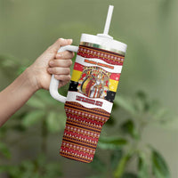 Personalized Belgium Tumbler With Handle Saint Nicholas With Patterns Xmas - Wonder Print Shop