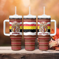 Personalized Belgium Tumbler With Handle Saint Nicholas With Patterns Xmas - Wonder Print Shop