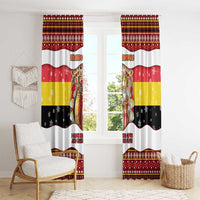 Belgium Window Curtain Saint Nicholas With Patterns Xmas - Wonder Print Shop