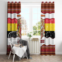 Belgium Window Curtain Saint Nicholas With Patterns Xmas - Wonder Print Shop