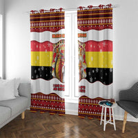 Belgium Window Curtain Saint Nicholas With Patterns Xmas - Wonder Print Shop