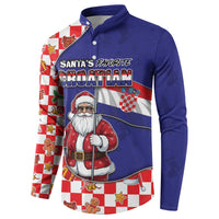 Croatia Christmas Button Sweatshirt Santas Favorite Croatian - Wonder Print Shop