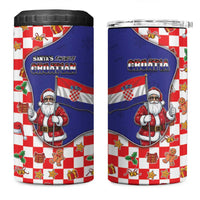 Croatia Christmas 4 in 1 Can Cooler Tumbler Santas Favorite Croatian - Wonder Print Shop