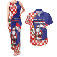 Croatia Christmas Couples Matching Tank Maxi Dress and Hawaiian Shirt Santas Favorite Croatian - Wonder Print Shop