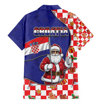 Croatia Christmas Family Matching Mermaid Dress and Hawaiian Shirt Santas Favorite Croatian - Wonder Print Shop