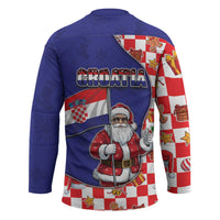 Croatia Christmas Hockey Jersey Santas Favorite Croatian - Wonder Print Shop