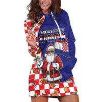 Croatia Christmas Hoodie Dress Santas Favorite Croatian - Wonder Print Shop