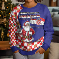 Croatia Christmas Kid Ugly Christmas Sweater Santas Favorite Croatian - Wonder Print Shop