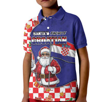 Croatia Christmas Kid Polo Shirt Santas Favorite Croatian - Wonder Print Shop