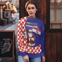 Croatia Christmas Ugly Christmas Sweater Santas Favorite Croatian - Wonder Print Shop