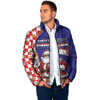 Croatia Christmas Padded Jacket Santas Favorite Croatian - Wonder Print Shop