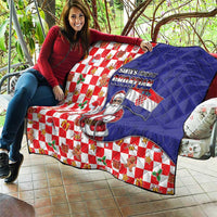 Croatia Christmas Quilt Santas Favorite Croatian - Wonder Print Shop