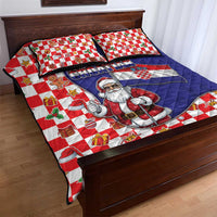Croatia Christmas Quilt Bed Set Santas Favorite Croatian - Wonder Print Shop