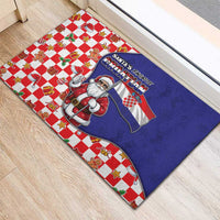 Croatia Christmas Rubber Doormat Santas Favorite Croatian - Wonder Print Shop