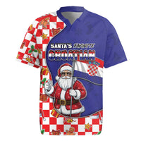 Croatia Christmas Rugby Jersey Santas Favorite Croatian - Wonder Print Shop
