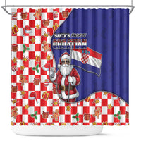 Croatia Christmas Shower Curtain Santas Favorite Croatian - Wonder Print Shop