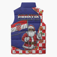 Croatia Christmas Sleeveless Puffer Jacket Santas Favorite Croatian - Wonder Print Shop