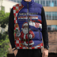 Croatia Christmas Sleeveless Puffer Jacket Santas Favorite Croatian - Wonder Print Shop