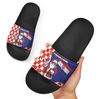Croatia Christmas Slide Sandals Santas Favorite Croatian - Wonder Print Shop