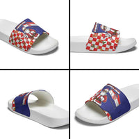 Croatia Christmas Slide Sandals Santas Favorite Croatian - Wonder Print Shop