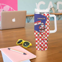 Croatia Christmas Tumbler With Handle Santas Favorite Croatian - Wonder Print Shop