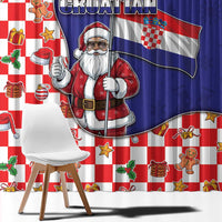 Croatia Christmas Window Curtain Santas Favorite Croatian - Wonder Print Shop