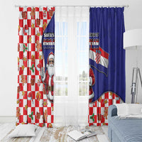 Croatia Christmas Window Curtain Santas Favorite Croatian - Wonder Print Shop