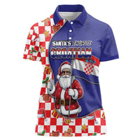 Croatia Christmas Women Polo Shirt Santas Favorite Croatian - Wonder Print Shop