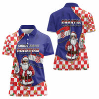 Croatia Christmas Women Polo Shirt Santas Favorite Croatian - Wonder Print Shop