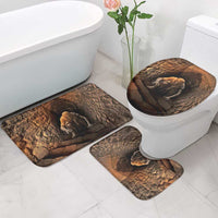 3D Illusion Scary Halloween Bathroom Set Creepy Mummy - Wonder Print Shop