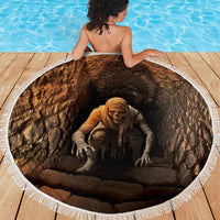 3D Illusion Scary Halloween Beach Blanket Creepy Mummy - Wonder Print Shop
