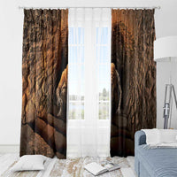 3D Illusion Scary Halloween Window Curtain Creepy Mummy - Wonder Print Shop