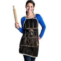 3D Illusion Straw Man Halloween Apron Behind The Bars - Wonder Print Shop